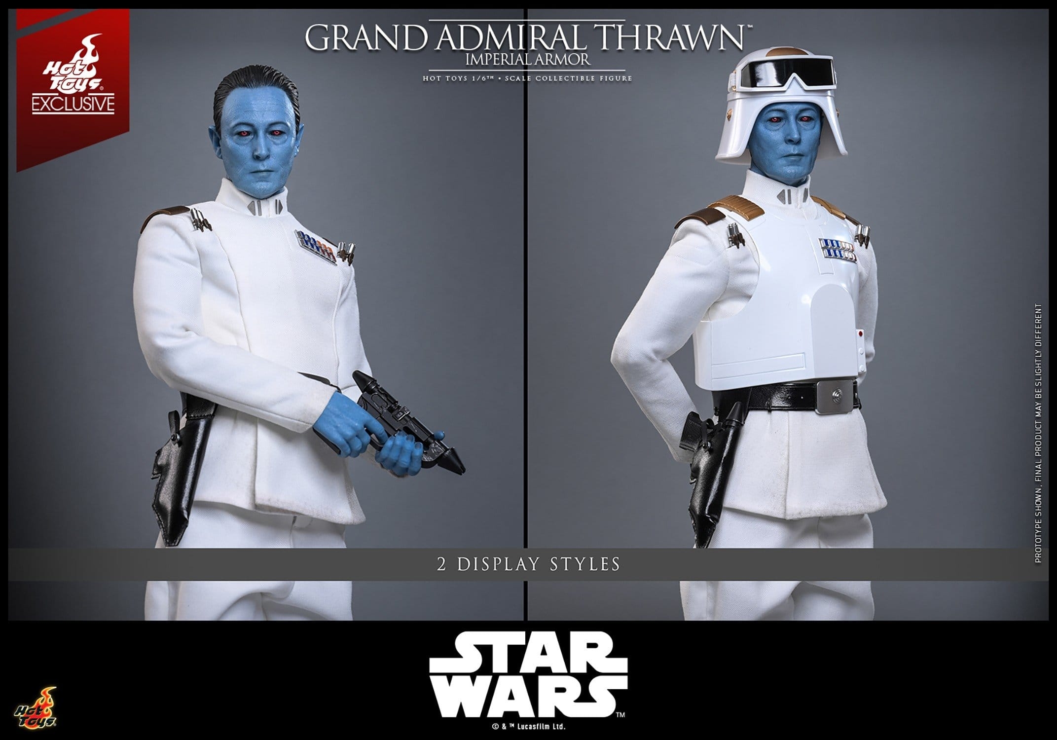 Grand Admiral Thrawn (Imperial Armor) par Hot Toys - TMS169 - figurine 1/6 Star Wars: Rebels de 32 cm