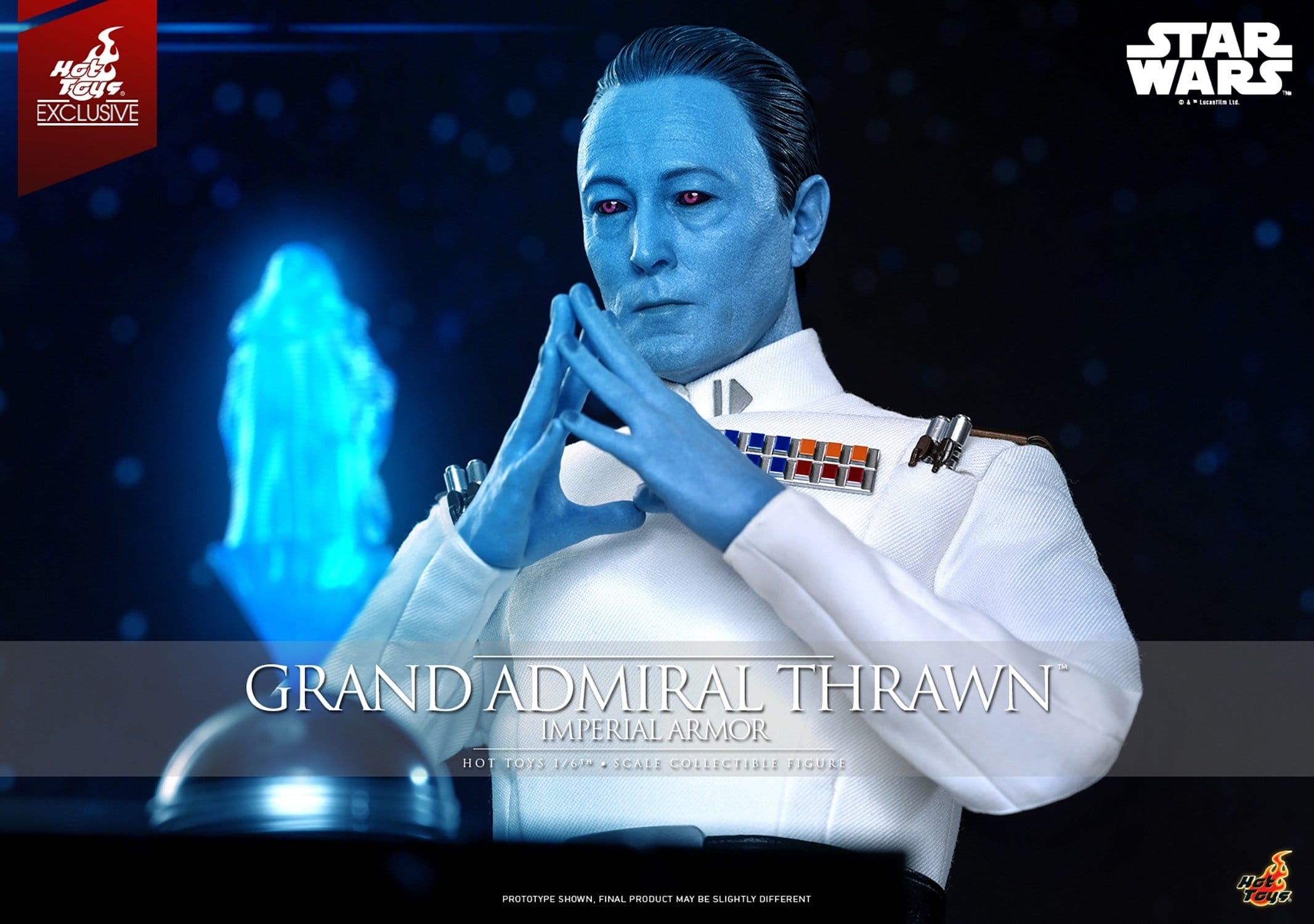 Grand Admiral Thrawn (Imperial Armor) von Hot Toys - TMS169 - Star Wars: Rebels 1/6 Maßstab Actionfigur
