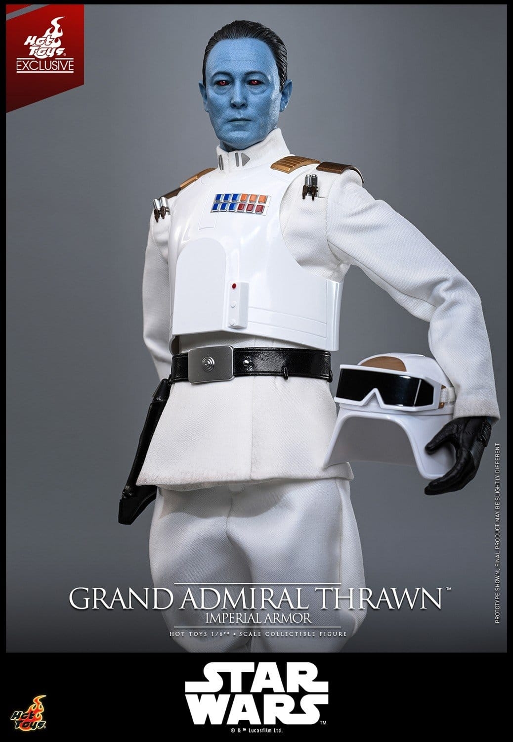 Grand Admiral Thrawn (Imperial Armor) di Hot Toys - TMS169 - action figure Star Wars: Rebels in scala 1/6