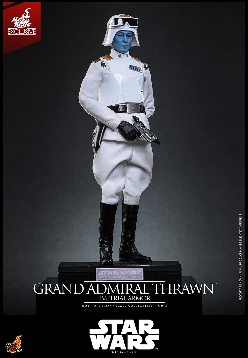Grand Admiral Thrawn (Imperial Armor) di Hot Toys - TMS169 - action figure Star Wars: Rebels in scala 1/6