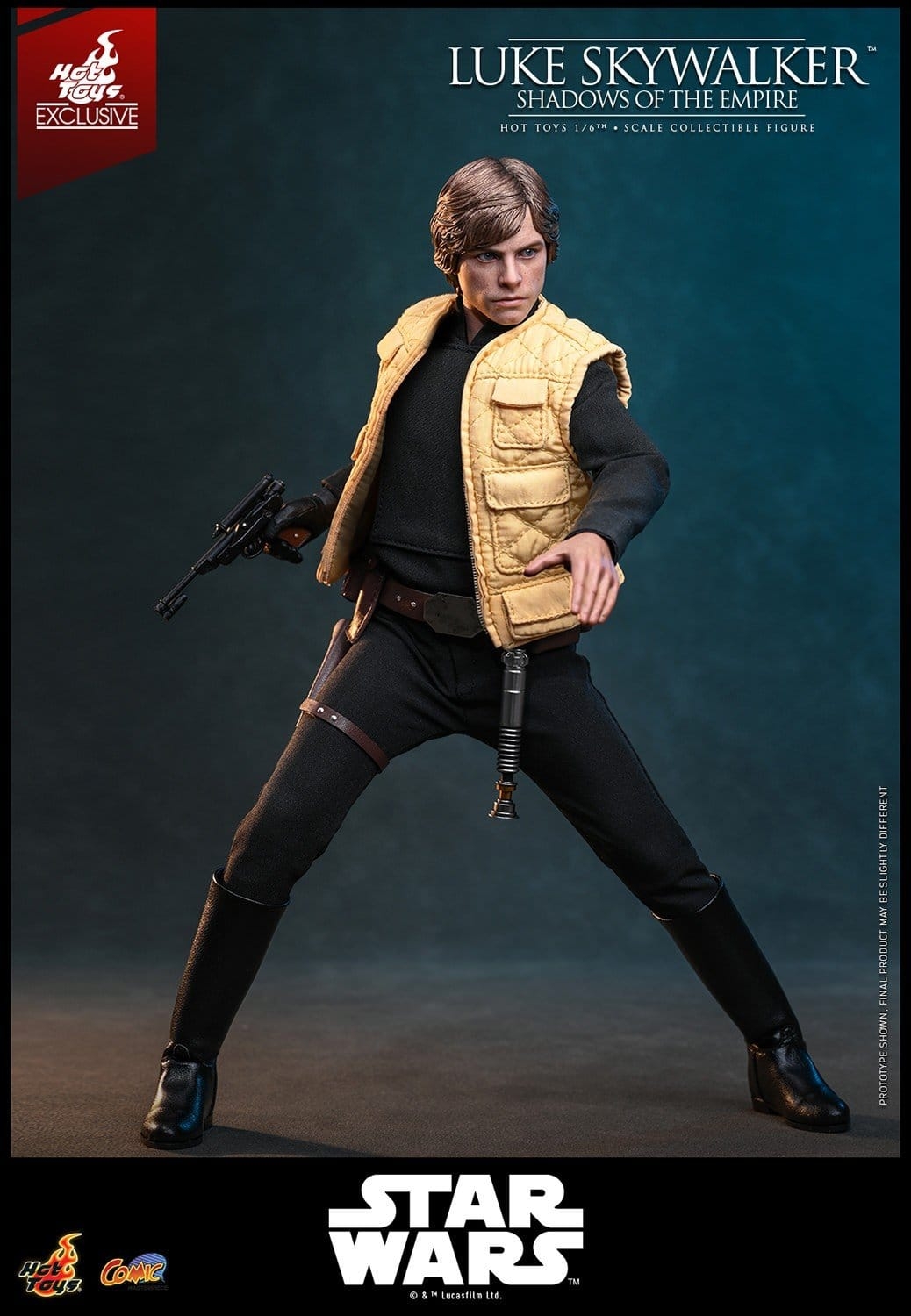 Luke Skywalker di Hot Toys - CMS035 - action figure Star Wars : Shadows Of The Empire in scala 1/6