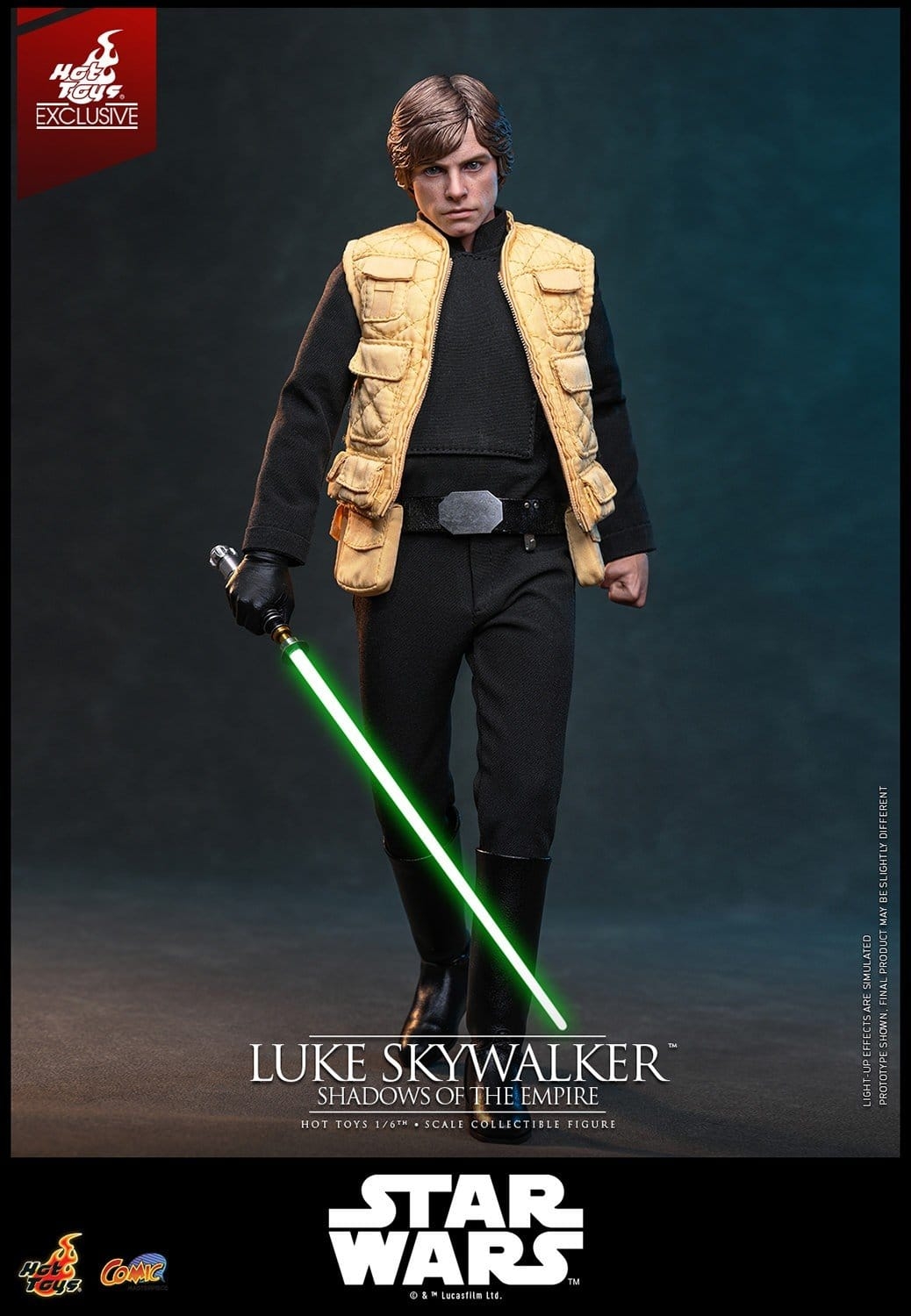 Luke Skywalker di Hot Toys - CMS035 - action figure Star Wars : Shadows Of The Empire in scala 1/6