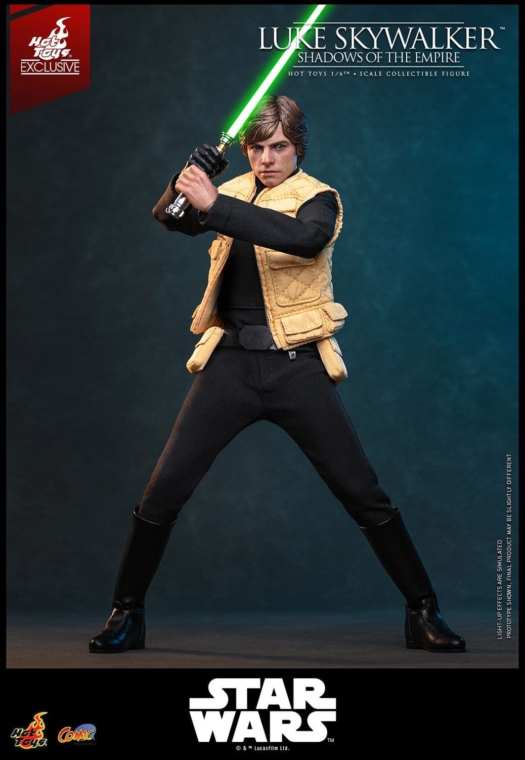 Luke Skywalker di Hot Toys - CMS035 - action figure Star Wars : Shadows Of The Empire in scala 1/6