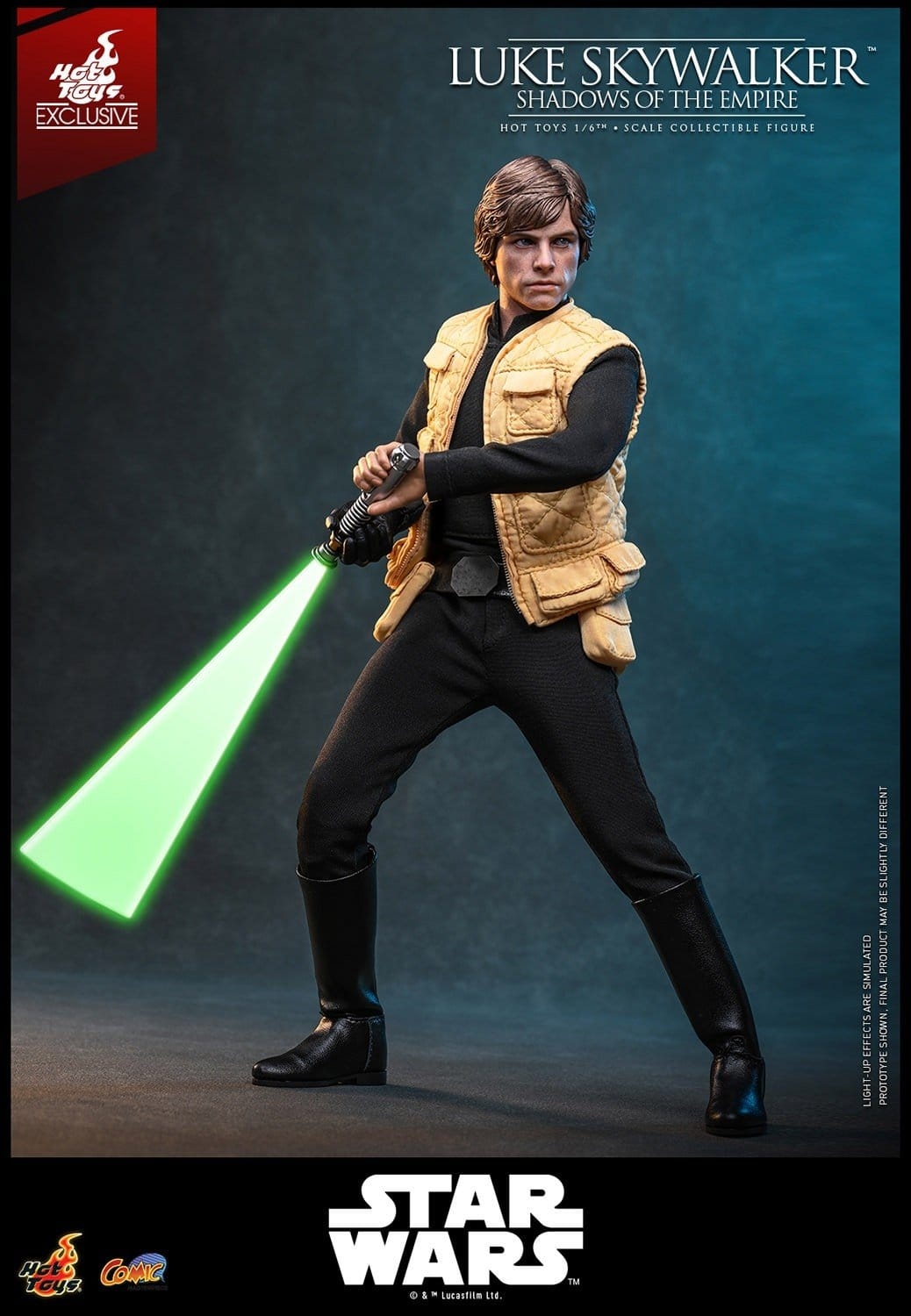 Luke Skywalker di Hot Toys - CMS035 - action figure Star Wars : Shadows Of The Empire in scala 1/6