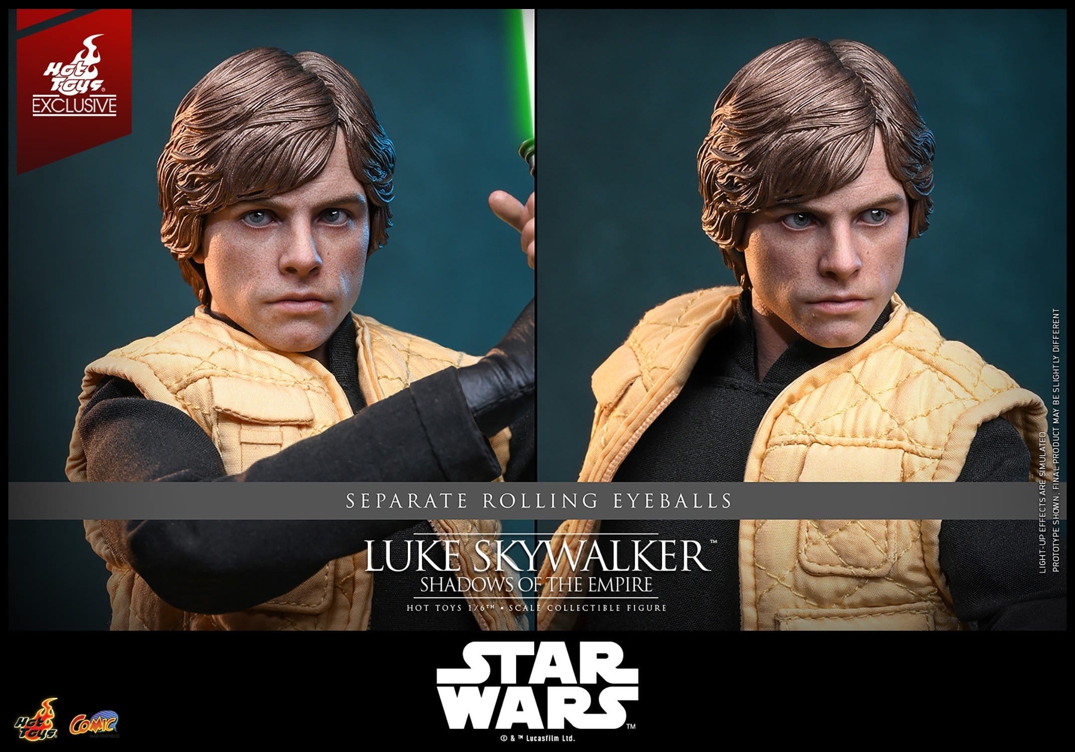 Luke Skywalker di Hot Toys - CMS035 - action figure Star Wars : Shadows Of The Empire in scala 1/6