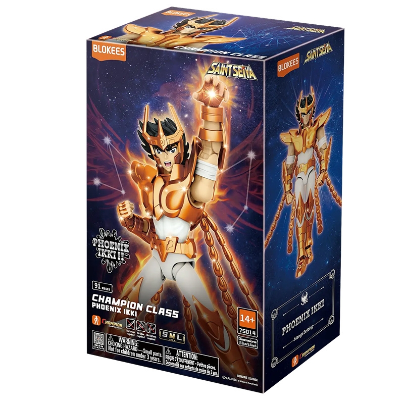 Phoenix Ikki Champion Class di Blokees - action figure Saint Seiya alta 16 cm