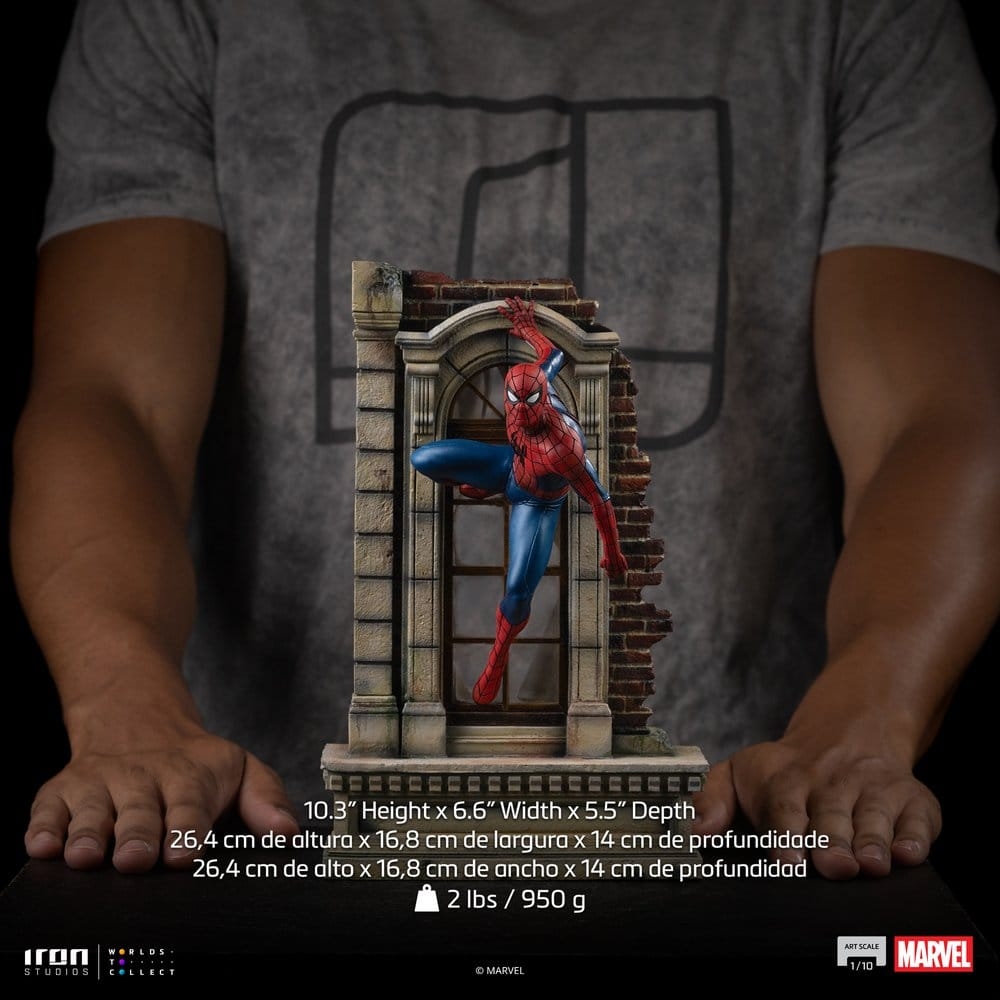 Spider-Man Art Scale de Iron Studios - figura Spider-Man Brand New Day a escala 1/10