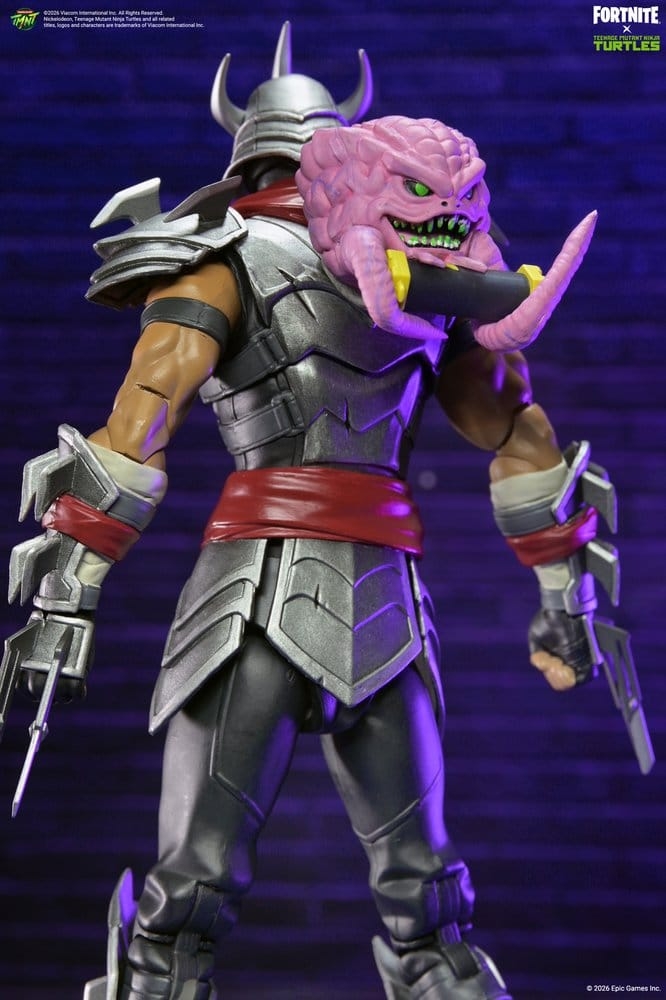 Shredder di Neca - action figure Fortnite X Teenage Mutant Ninja Turtles alta 18 cm