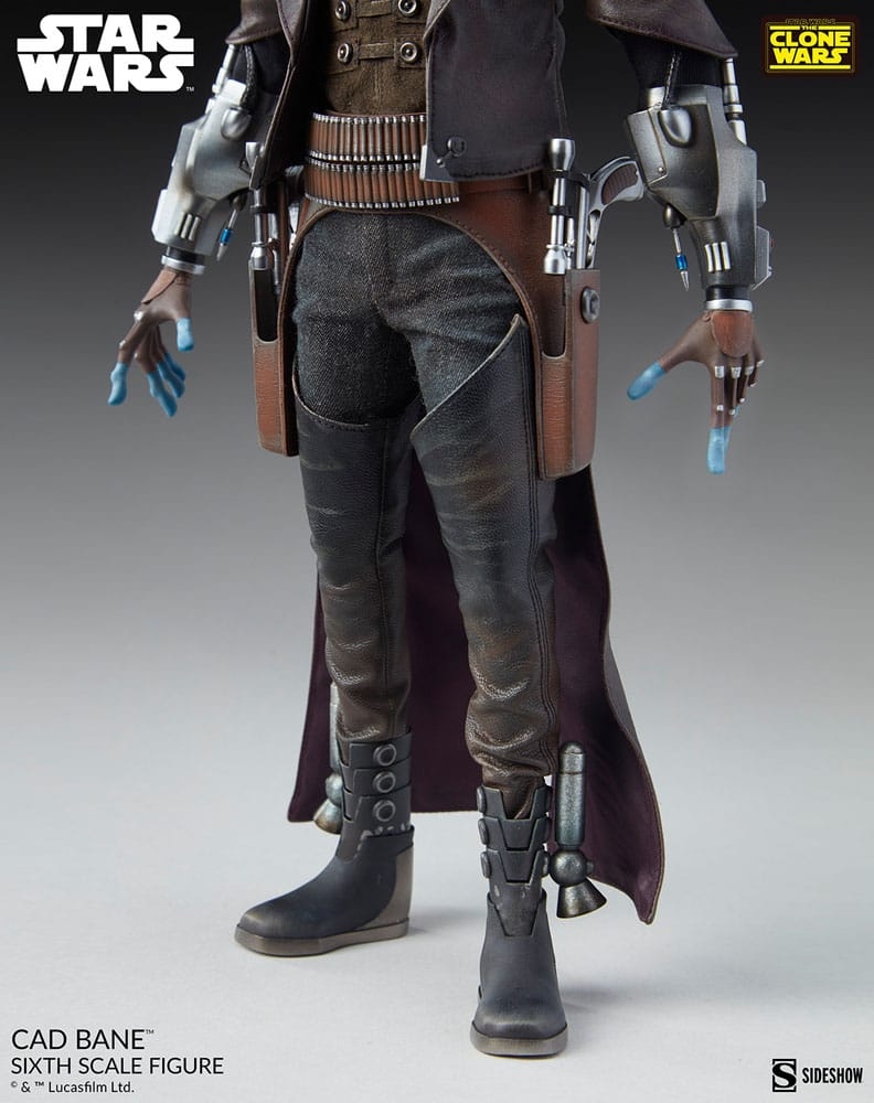 Cad Bane Sixth Scale de Sideshow Collectibles - figura de acción Star Wars: Clone Wars a escala 1/6