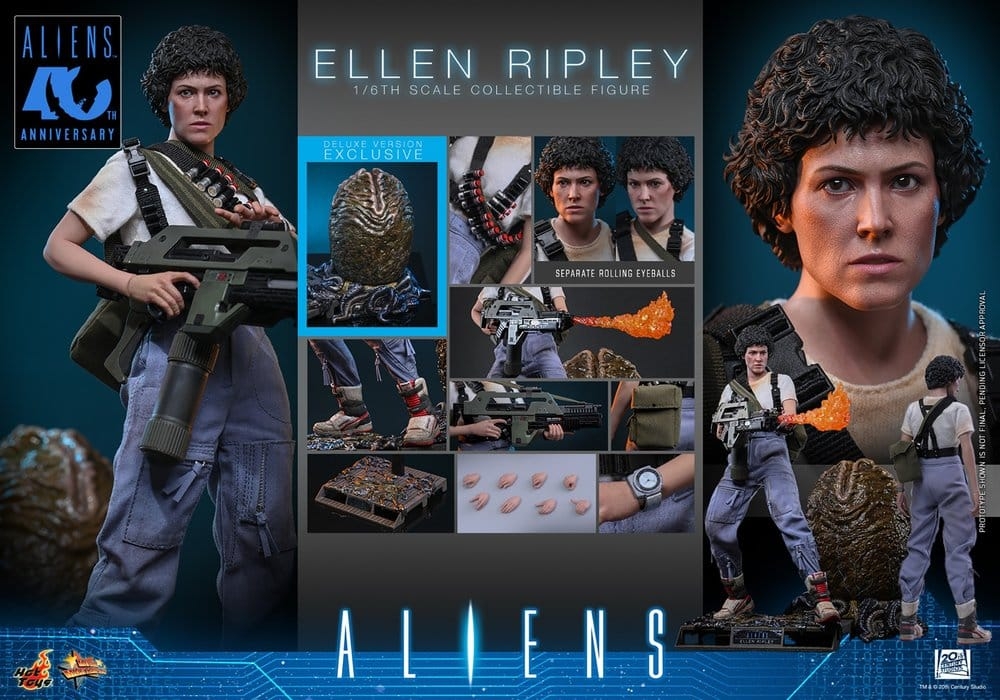 Ellen Ripley Deluxe par Hot Toys - MMS895 - figurine 1/6 Aliens de 30 cm