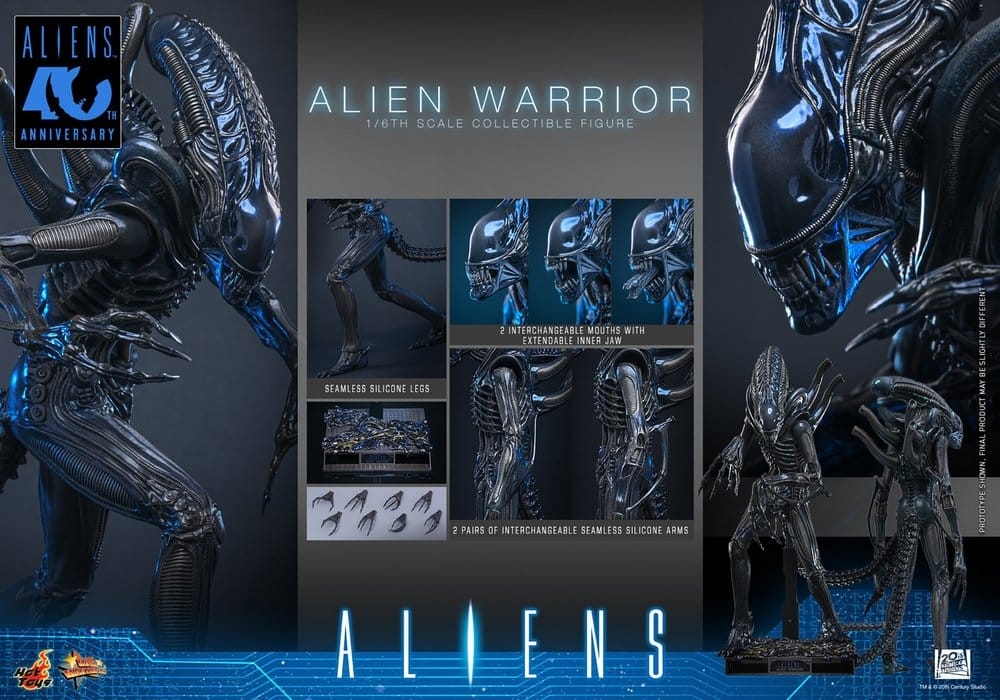 Alien Warrior van Hot Toys Collector version - MMS898 - Aliens 1/6 schaal actiefiguur