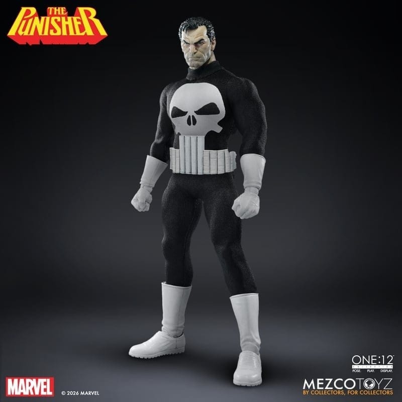 The Punisher One:12 Collective di Mezco - action figure Marvel Comics in scala 1/12