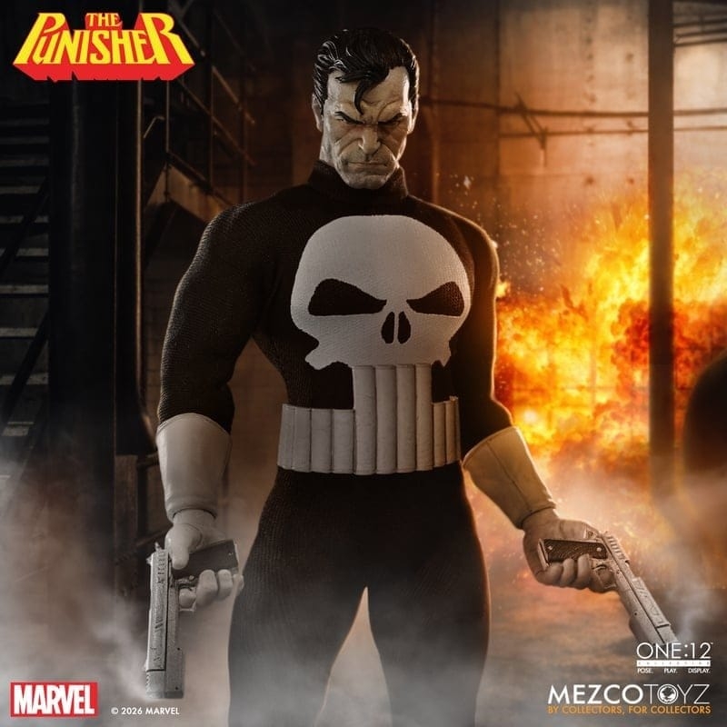 The Punisher One:12 Collective di Mezco - action figure Marvel Comics in scala 1/12
