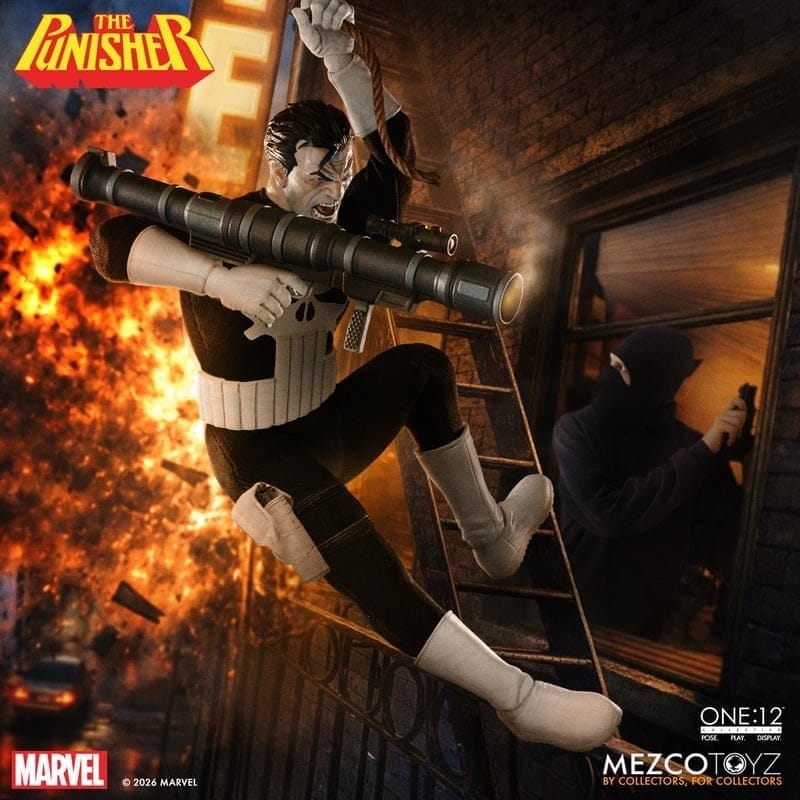 The Punisher One:12 Collective par Mezco - figurine 1/12 Marvel Comics de 17 cm