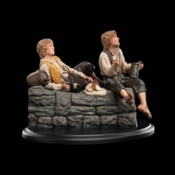 Merry et Pippin Miniature Statue par Weta Workshop - diorama Le Seigneur des Anneaux de 12 cm