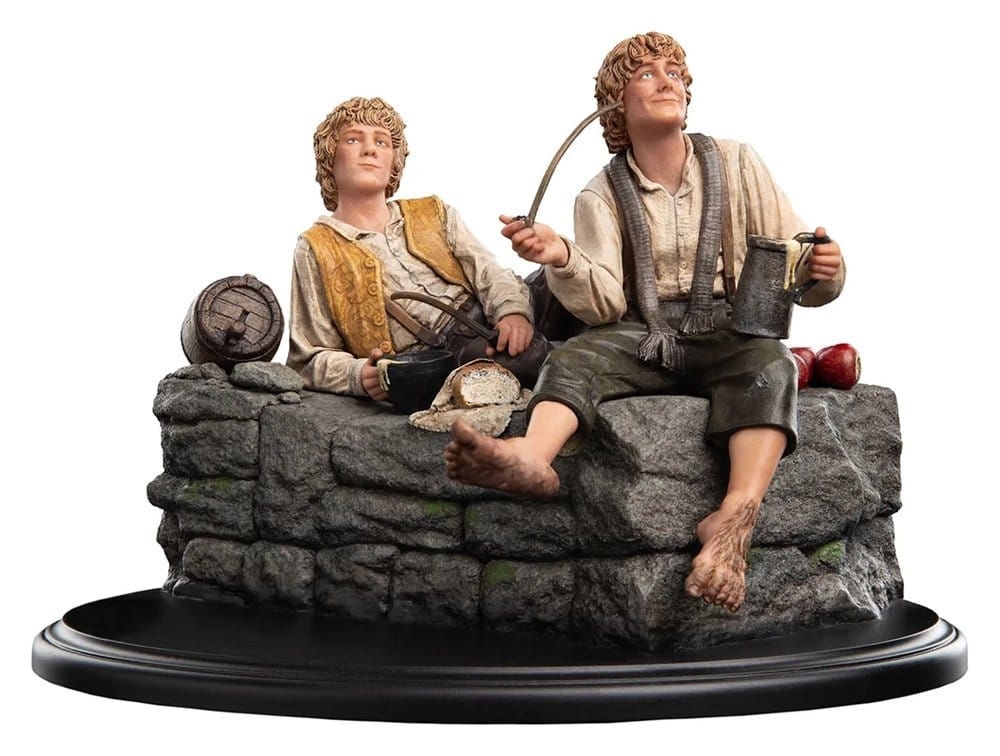 Merry and Pippin Miniature Statue de Weta Workshop - diorama The Lord Of The Rings de 12 cm