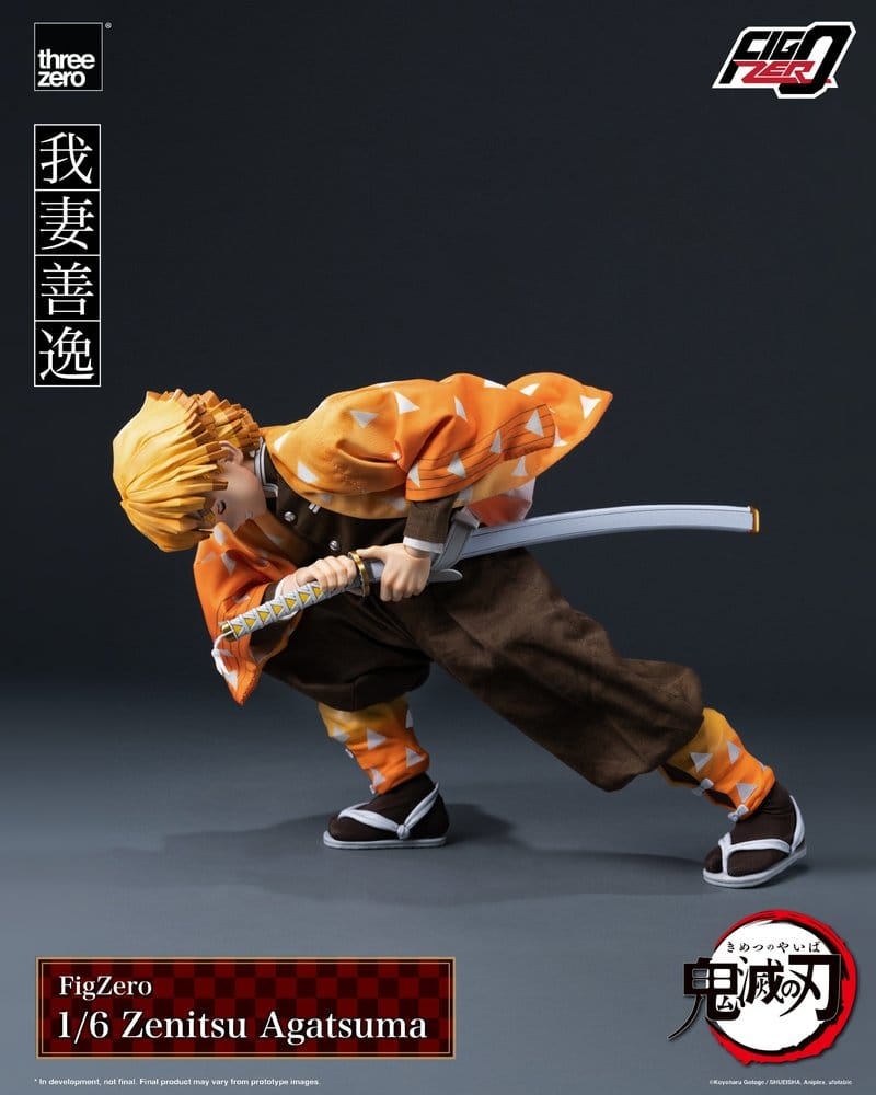 Zenitsu Agatsuma FigZero van ThreeZero - Demon Slayer : Kimetsu No Yaiba 1/6 schaal actiefiguur