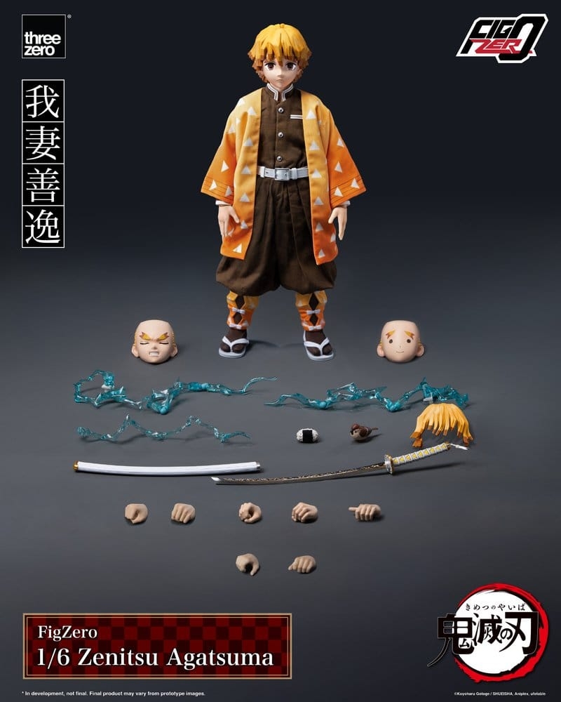 Zenitsu Agatsuma FigZero von ThreeZero - Demon Slayer : Kimetsu No Yaiba 1/6 Maßstab Actionfigur