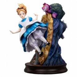 Alice and the Cheshire Cat Master Craft de Beast Kingdom - MC-097 - estatua Alice in Wonderland de 40 cm