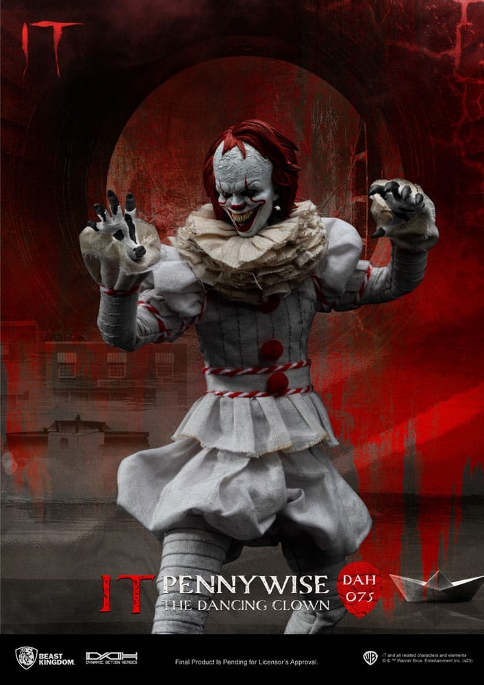 Pennywise Dynamic 8ction Heroes van Beast Kingdom - DAH-075 - It 1/9 schaal actiefiguur