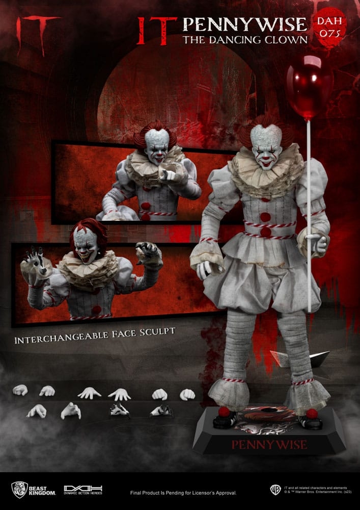 Pennywise Dynamic 8ction Heroes by Beast Kingdom - DAH-075 - It 1/9 scale action figure