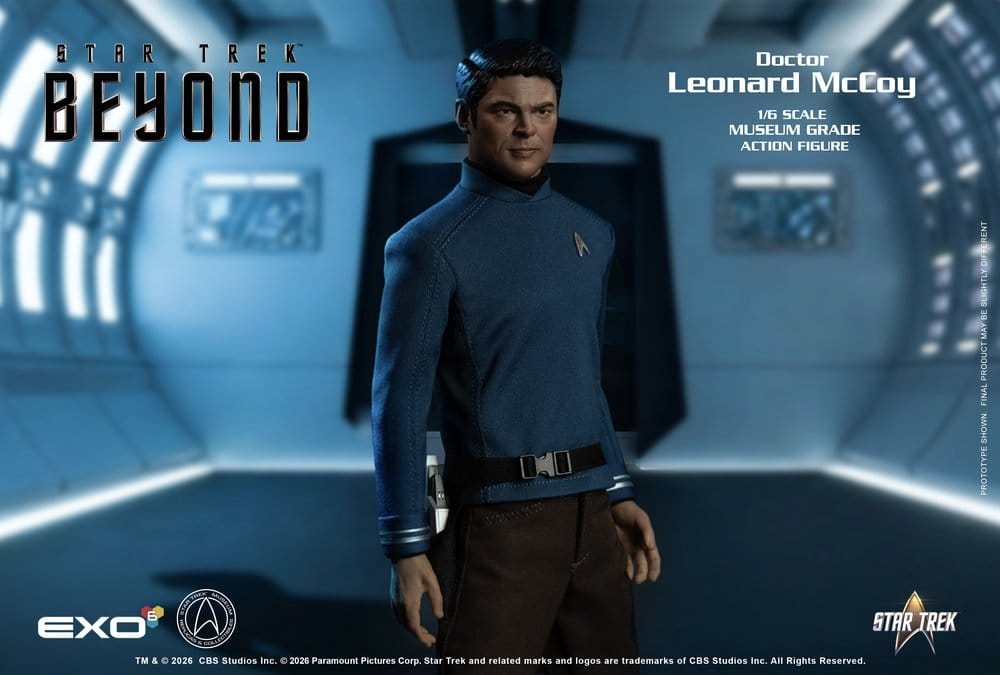 Dr. Bones McCoy Museum Grade di Exo-6 - action figure Star Trek Beyond in scala 1/6