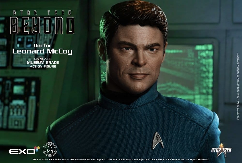 Dr. Bones McCoy Museum Grade di Exo-6 - action figure Star Trek Beyond in scala 1/6