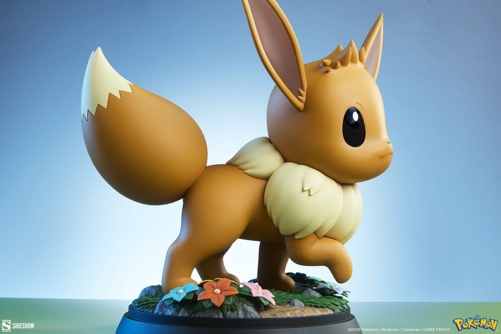 Eevee Life-Size de Sideshow Collectibles - estatua Pokemon a escala 1/1