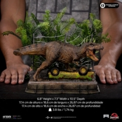 T-Rex Icons de Iron Studios set A version - figura Jurassic Park de 17 cm