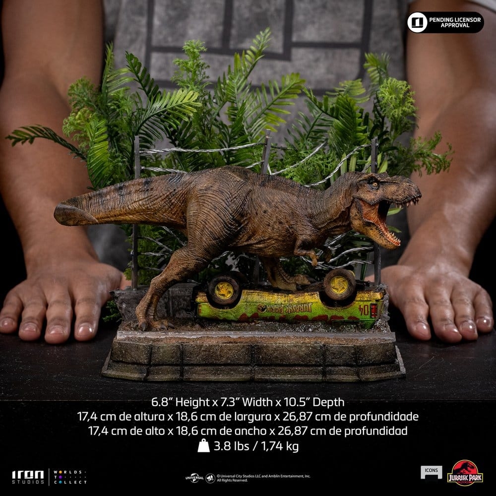 T-Rex Icons set A par Iron Studios - figurine Jurassic Park de 17 cm