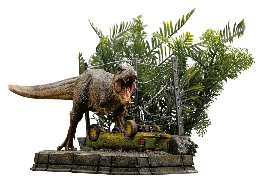 T-Rex Icons de Iron Studios set A version - figura Jurassic Park de 17 cm