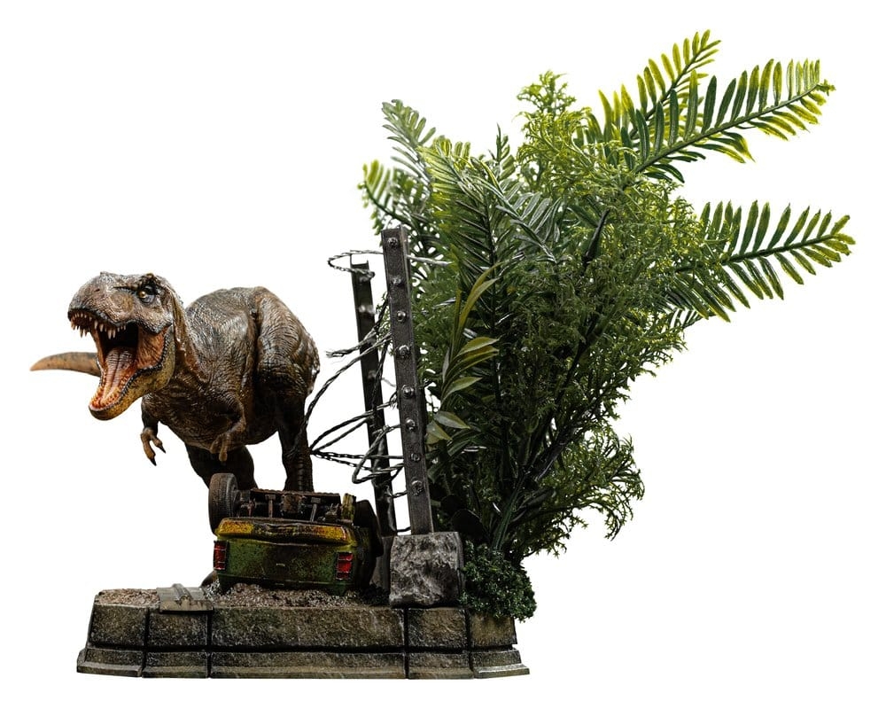 T-Rex Icons van Iron Studios set A version - Jurassic Park 17 cm figuur