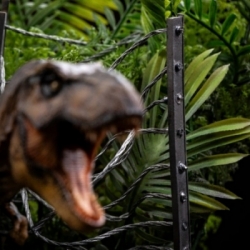 T-Rex Icons van Iron Studios set A version - Jurassic Park 17 cm figuur