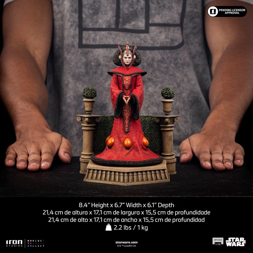Queen Amidala Art Scale par Iron Studios - figurine 1/10 Star Wars Episode 1 : La Menace Fantome de 21 cm