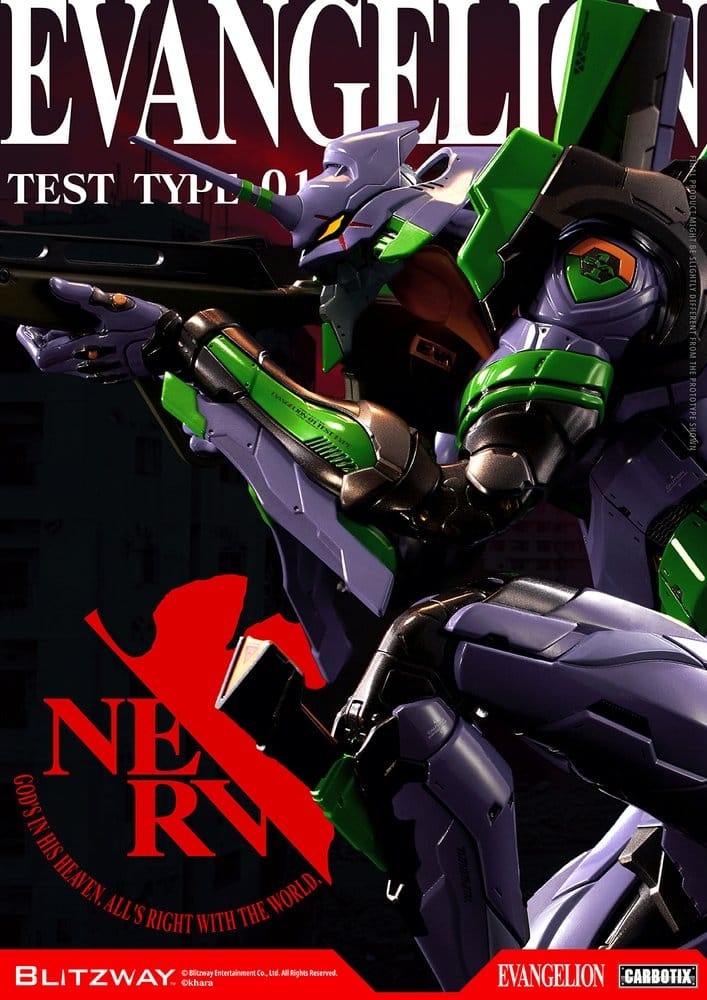 Evangelion Unite-01 Type Test van Blitzway standard version - Rebuild of Evangelion 33 cm actiefiguur