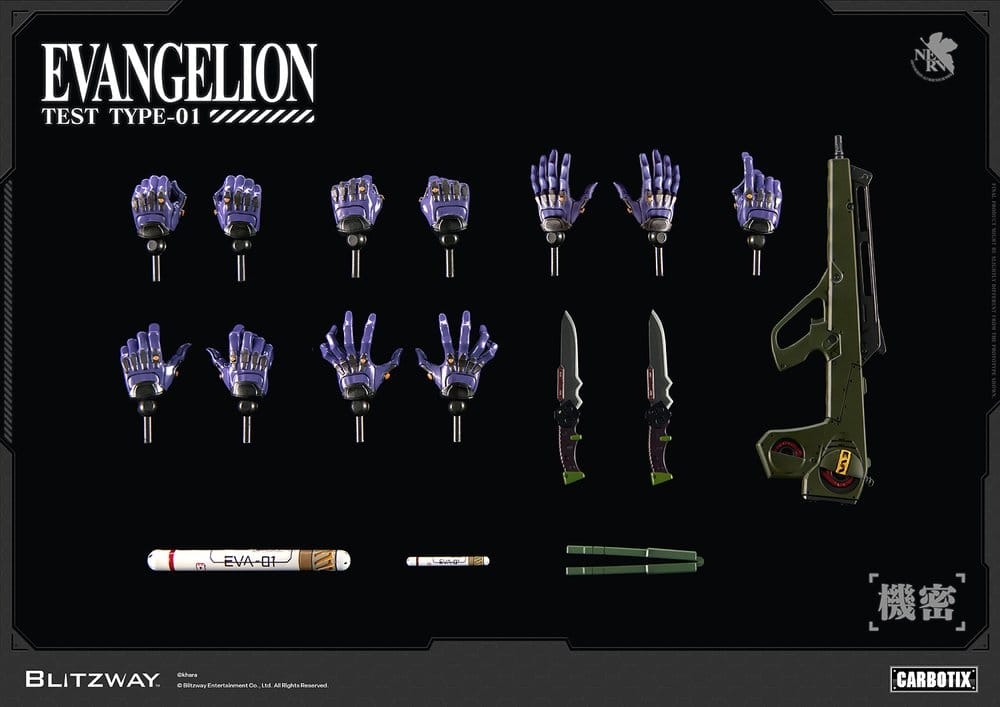 Evangelion Unite-01 Type Test standard by Blitzway - Rebuild of Evangelion 33 cm action figure