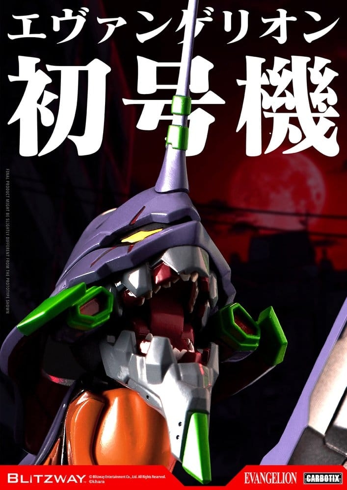 Evangelion Unite-01 Type Test di Blitzway DX version - action figure Rebuild of Evangelion alta 33 cm