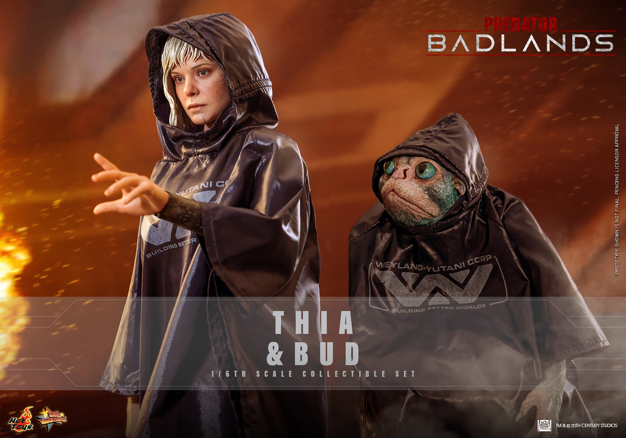 Thia and Bud by Hot Toys - MMS900 - Predator Badlands 1/6 scale action figure