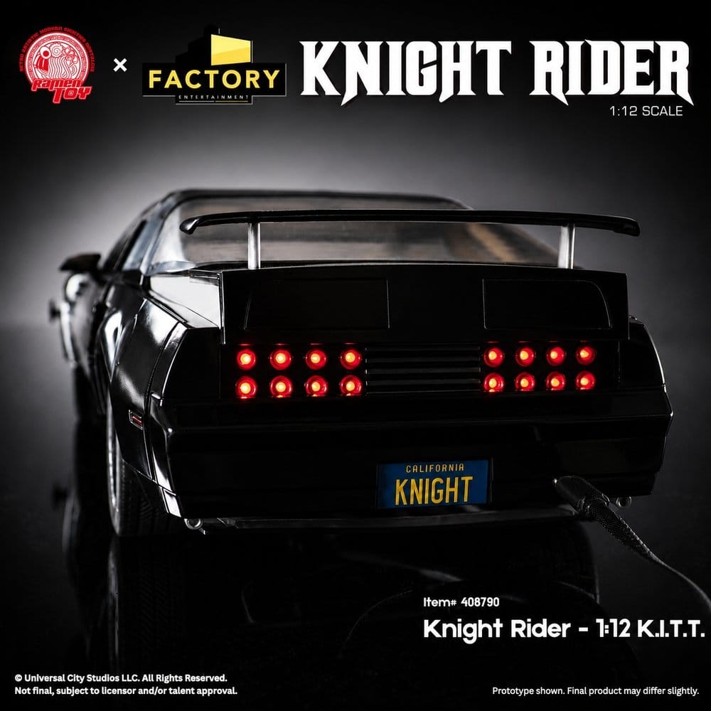 K.I.T.T. and Michael Knight de Ramen Toy - figura de acción K-2000 (Knight Rider) a escala 1/12