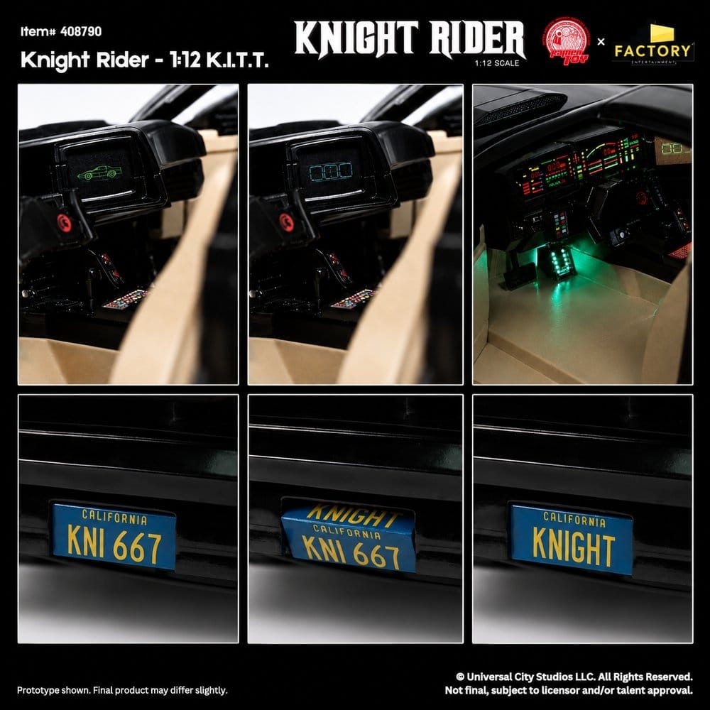 K.I.T.T. and Michael Knight von Ramen Toy - K-2000 (Knight Rider) 1/12 Maßstab Actionfigur