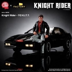 K.I.T.T. and Michael Knight par Ramen Toy - figurine 1/12 K-2000 (Knight Rider) de 43 cm