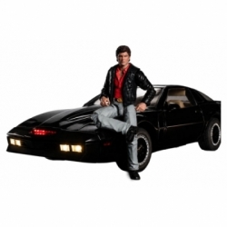 K.I.T.T. and Michael Knight par Ramen Toy - figurine 1/12 K-2000 (Knight Rider) de 43 cm