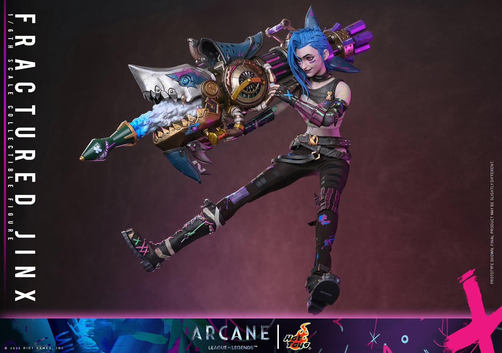 Jinx (Fractured) van Hot Toys - TMS183 - Arcane 1/6 schaal actiefiguur