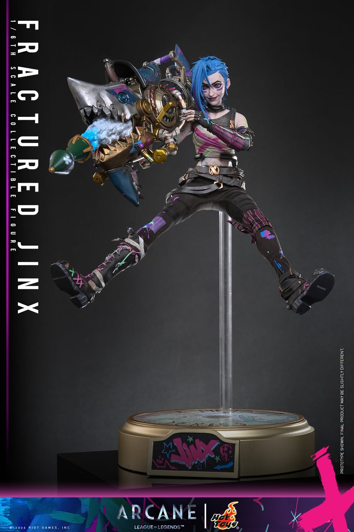 Jinx (Fractured) von Hot Toys - TMS183 - Arcane 1/6 Maßstab Actionfigur