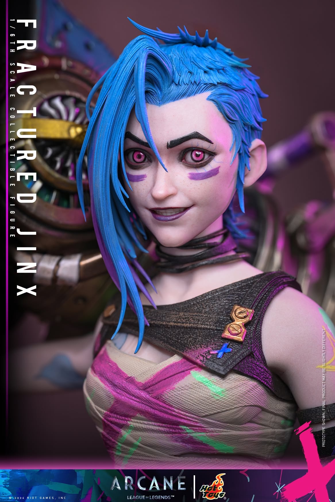 Jinx (Fractured) par Hot Toys - TMS183 - figurine 1/6 Arcane de 28 cm