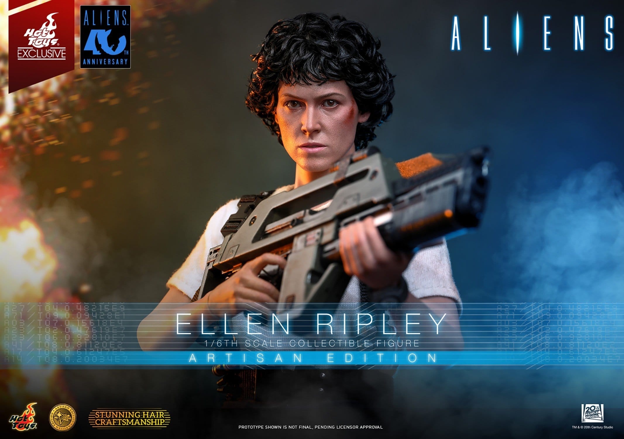 Ripley van Hot Toys Artisan Edition version - MMS896AE - Aliens 1/6 schaal actiefiguur
