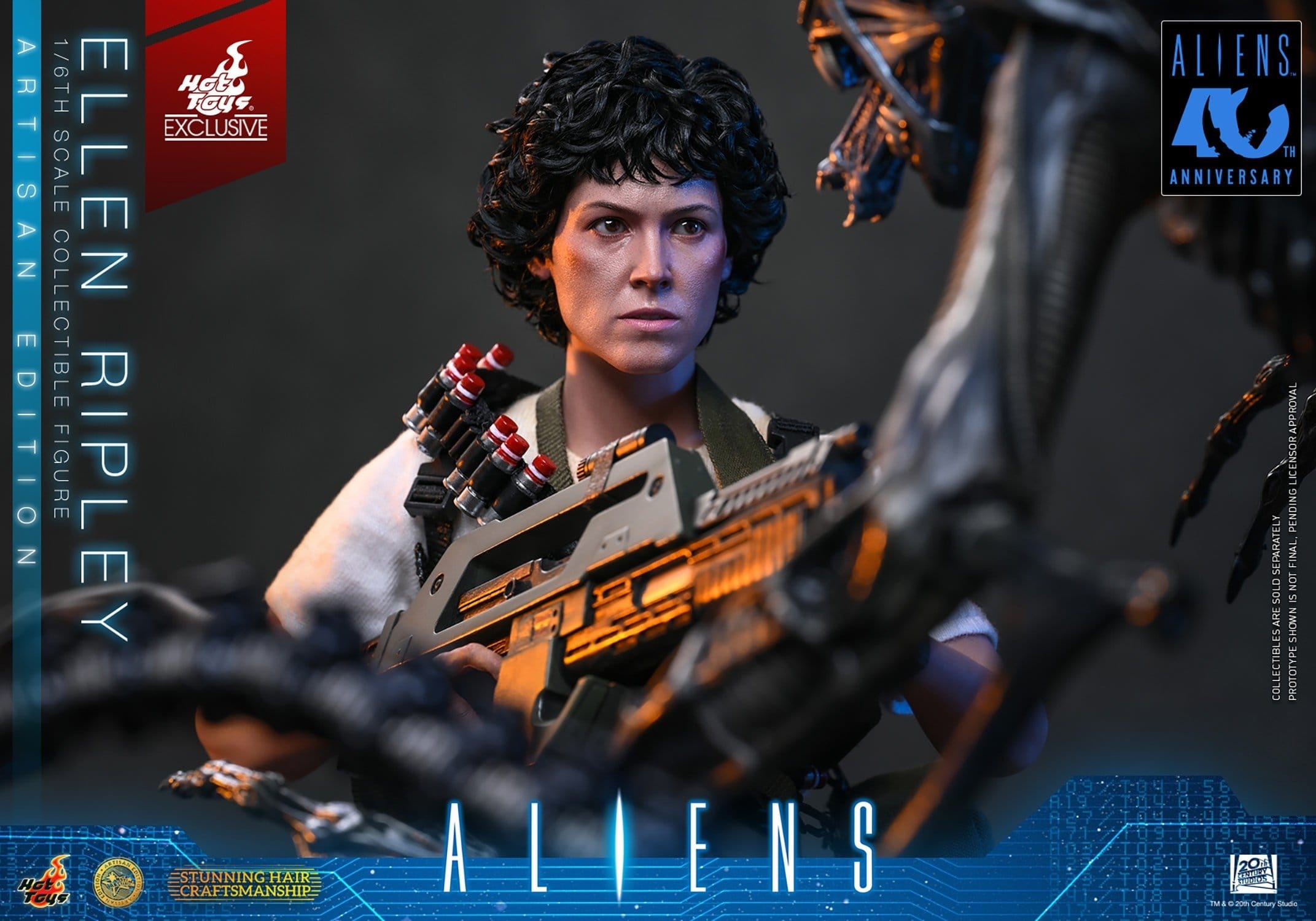 Ripley Artisan Edition par Hot Toys - MMS896AE - figurine 1/6 Aliens de 30 cm