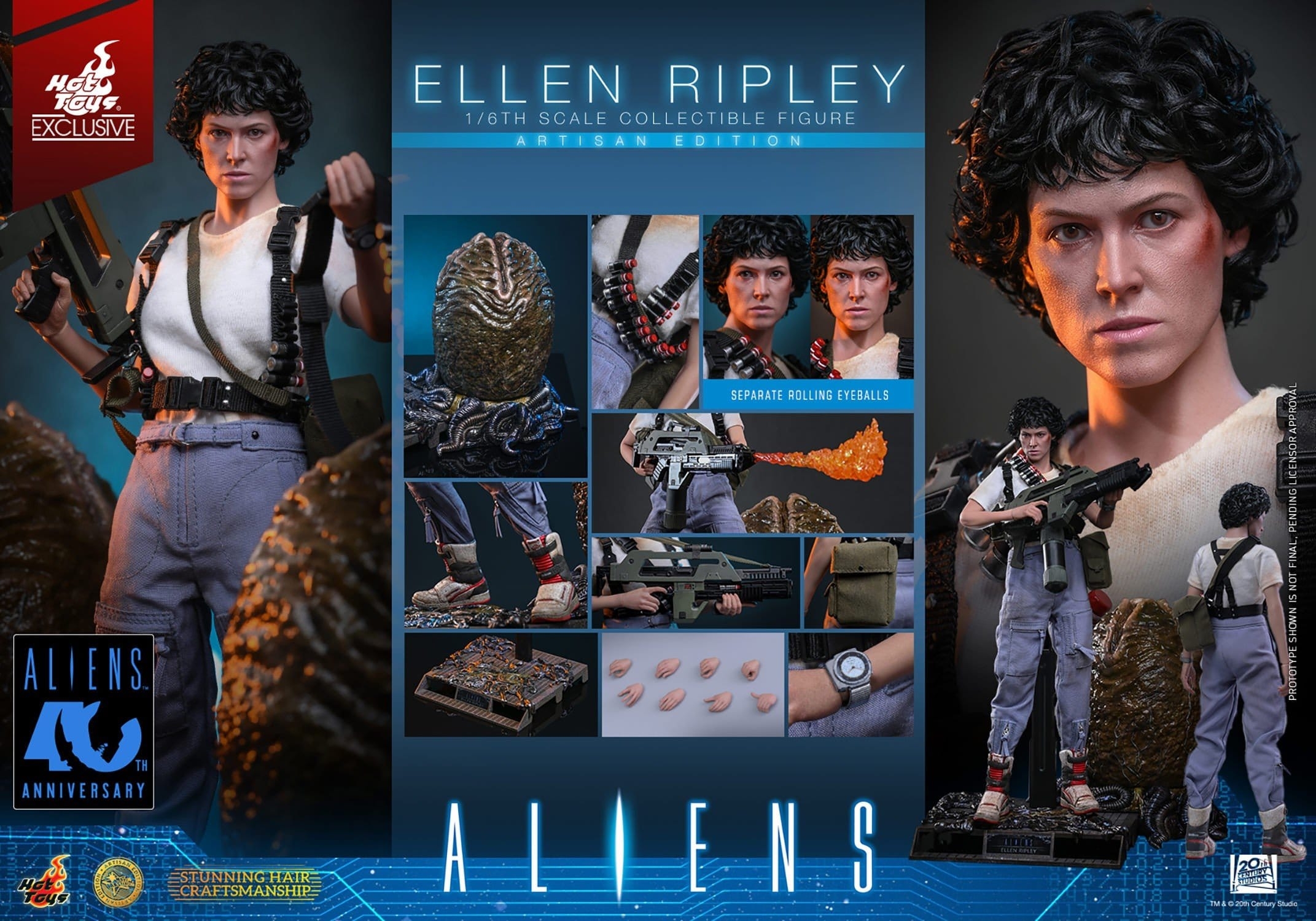 Ripley Artisan Edition by Hot Toys - MMS896AE - Aliens 1/6 scale action figure