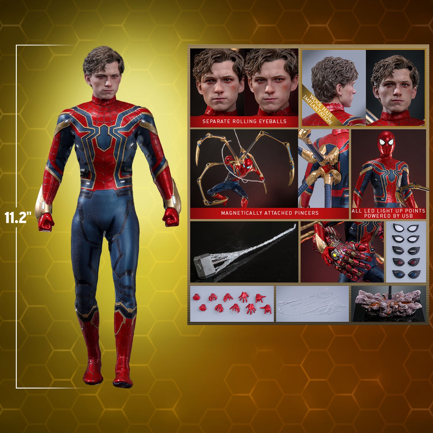 Iron Spider van Hot Toys Artisan Edition version - MMS762AE - Avengers Endgame 1/6 schaal actiefiguur