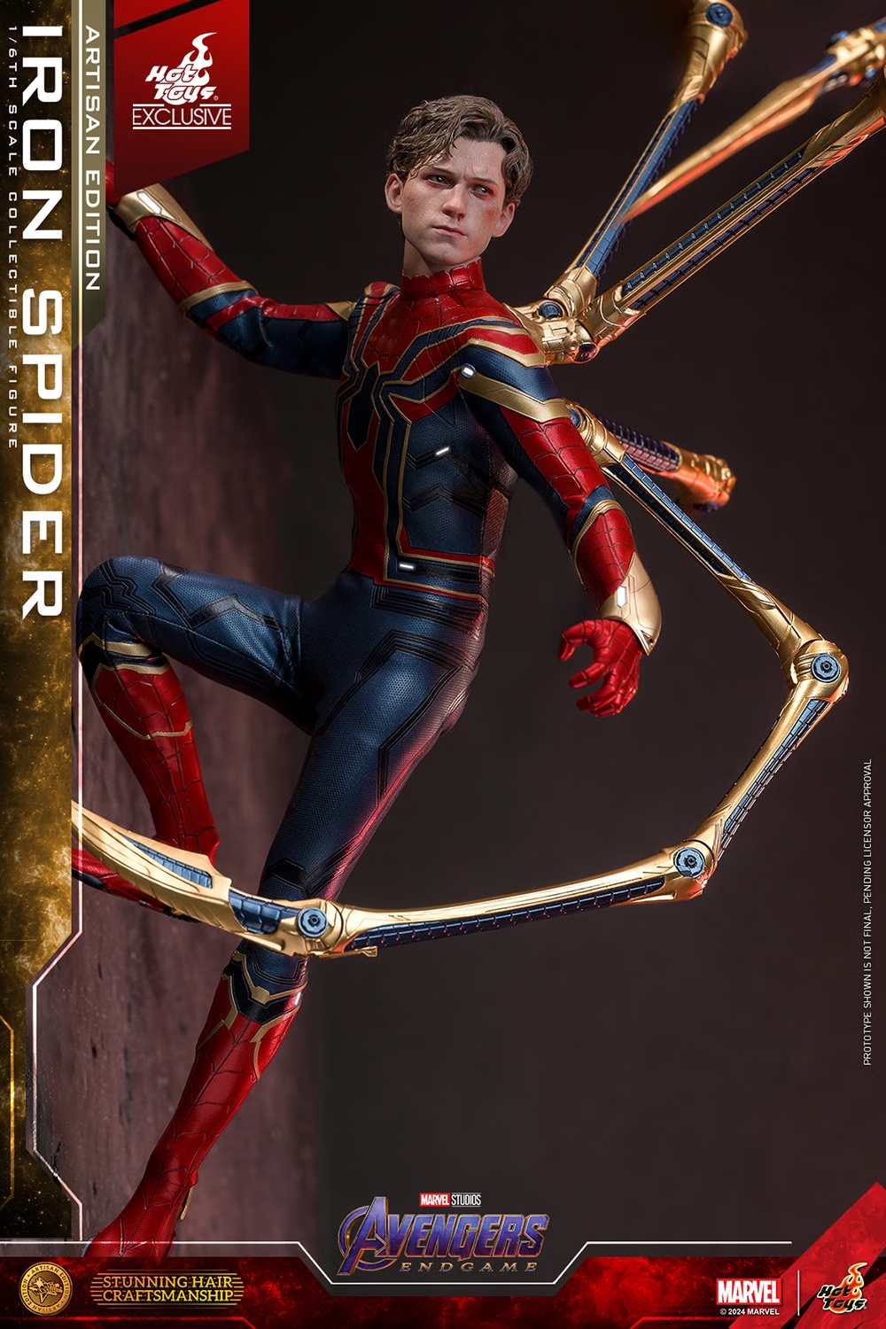 Iron Spider Artisan Edition par Hot Toys - MMS762AE - figurine 1/6 Avengers Endgame de 28 cm